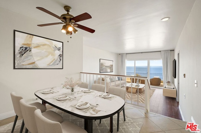 Ocean View living and dining