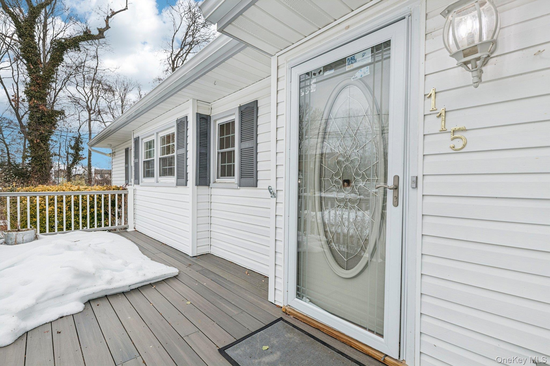 Front entrance with TREX Decking