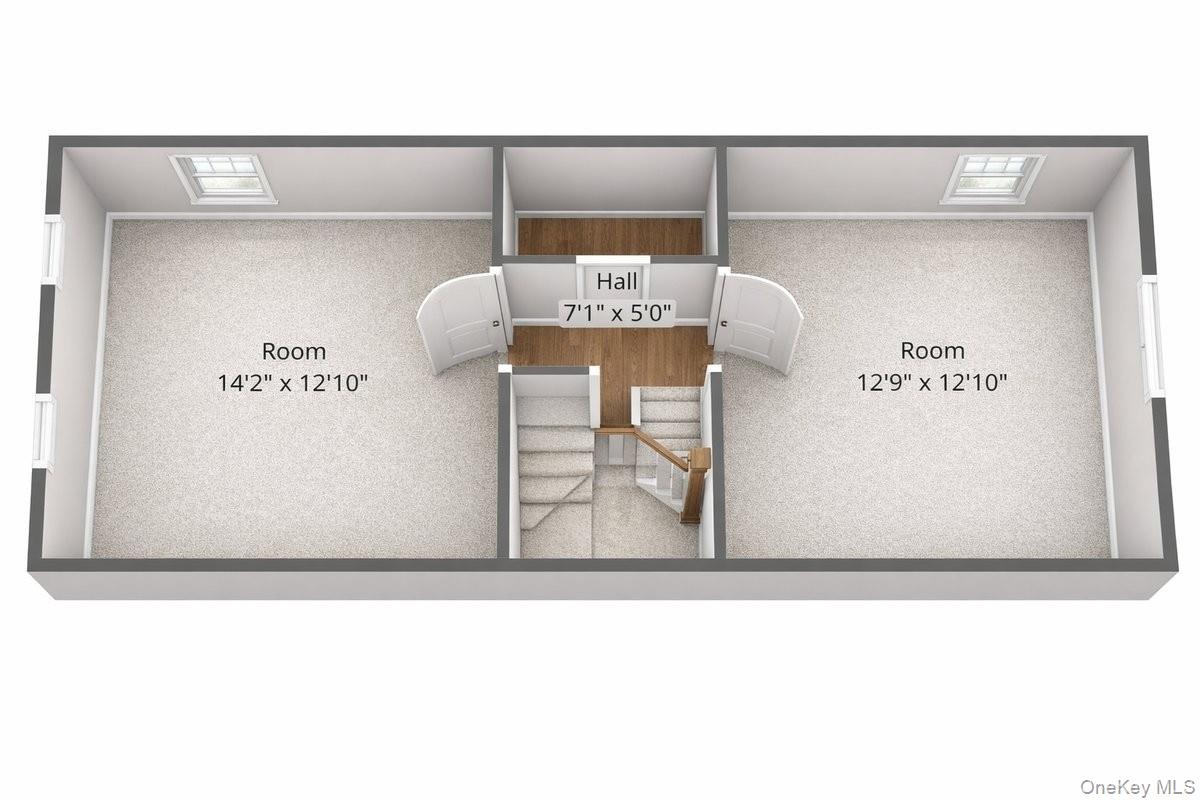 Attic ~ 2 additional rooms with large closet