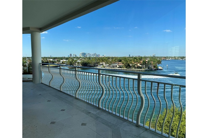 View from balcony facing NW towards the Intracoastal and where it meets the Middle River.
