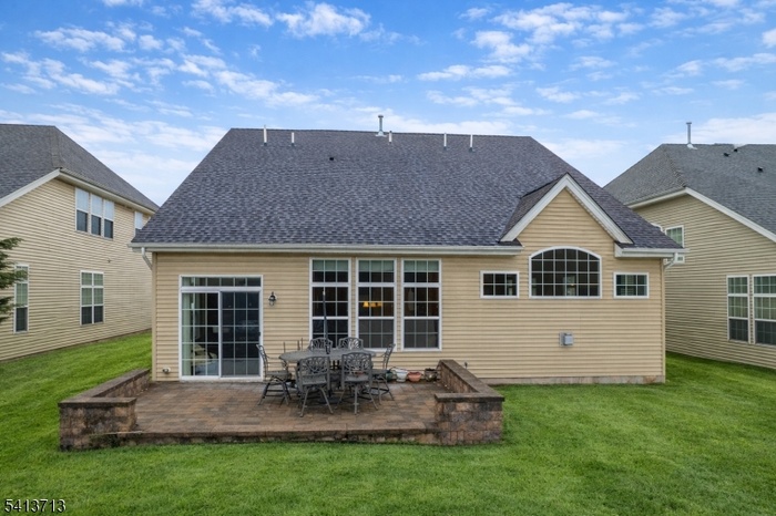 Back yard Stone Patio View