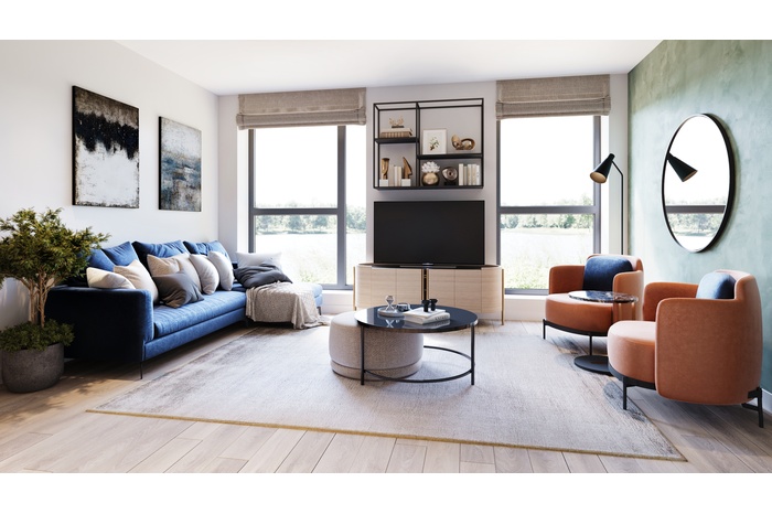 Emerald Court, Digbeth, Birmingham - Living Room