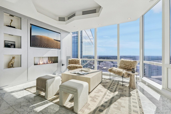 Living Room sitting area with gas fireplace