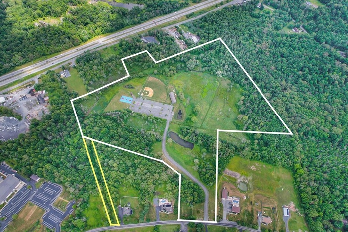 Birds eye view of property