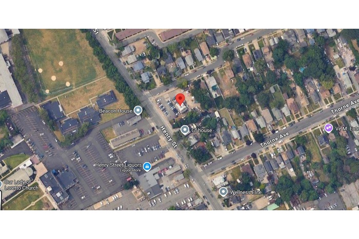 Aerial overview of property's location