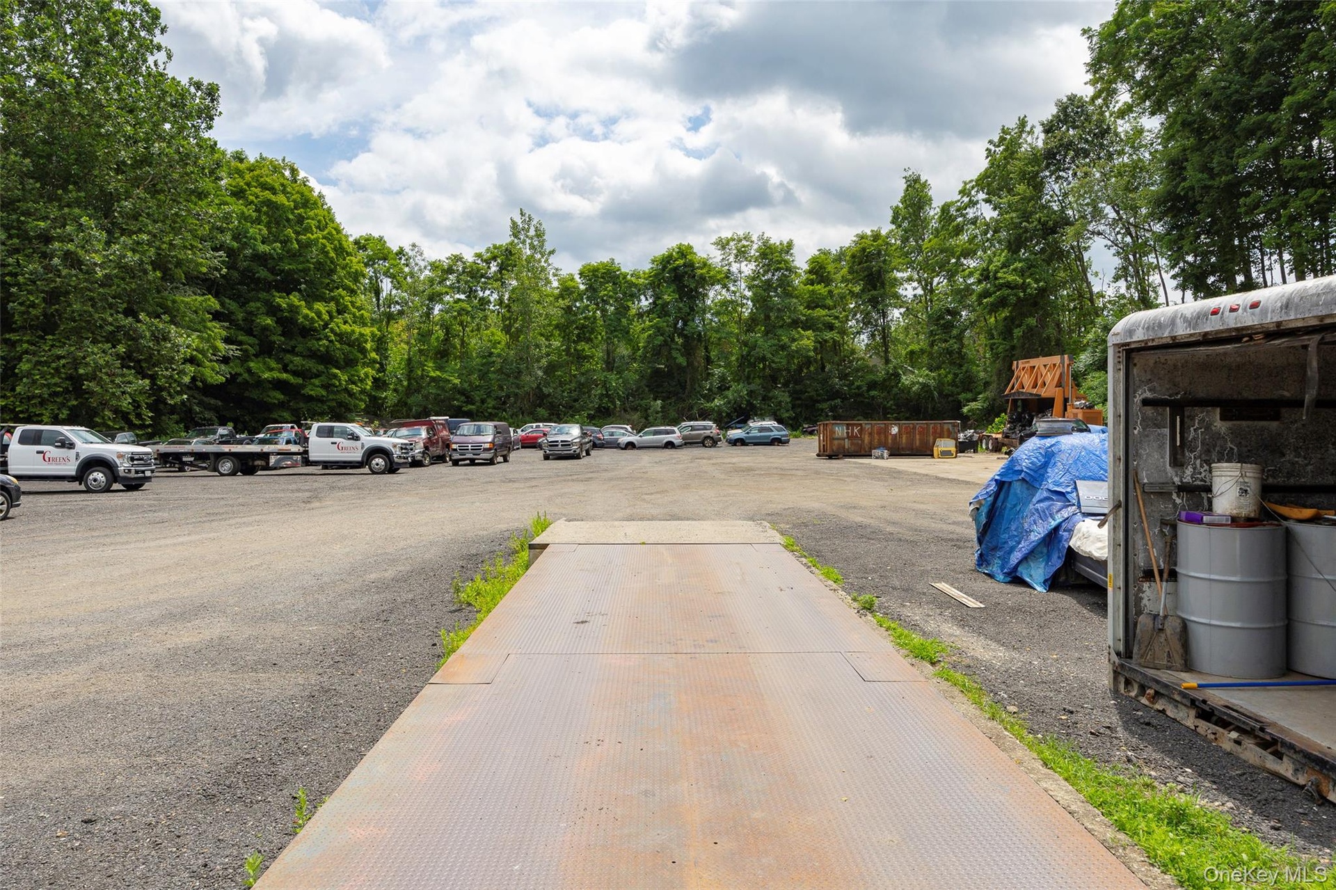 View of uncovered parking lot