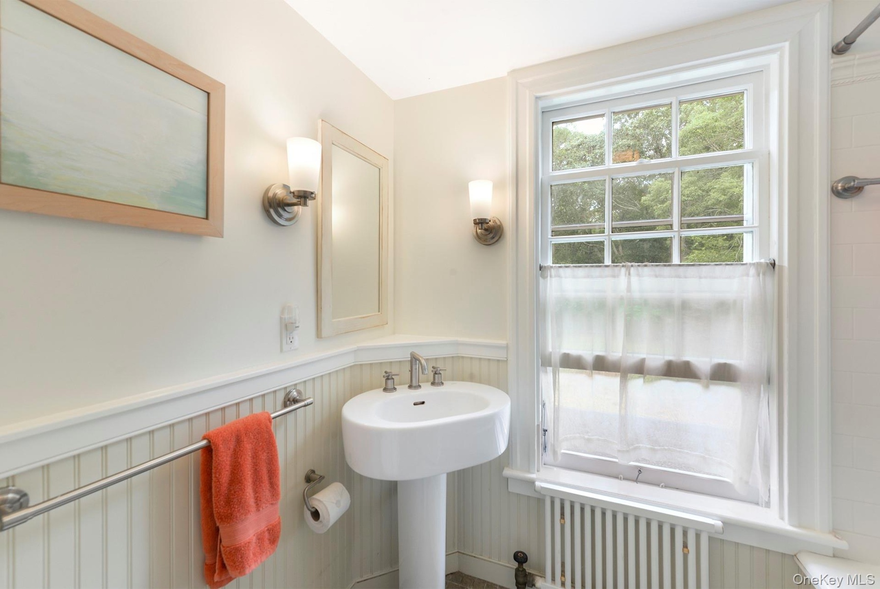 Bathroom with wainscoting