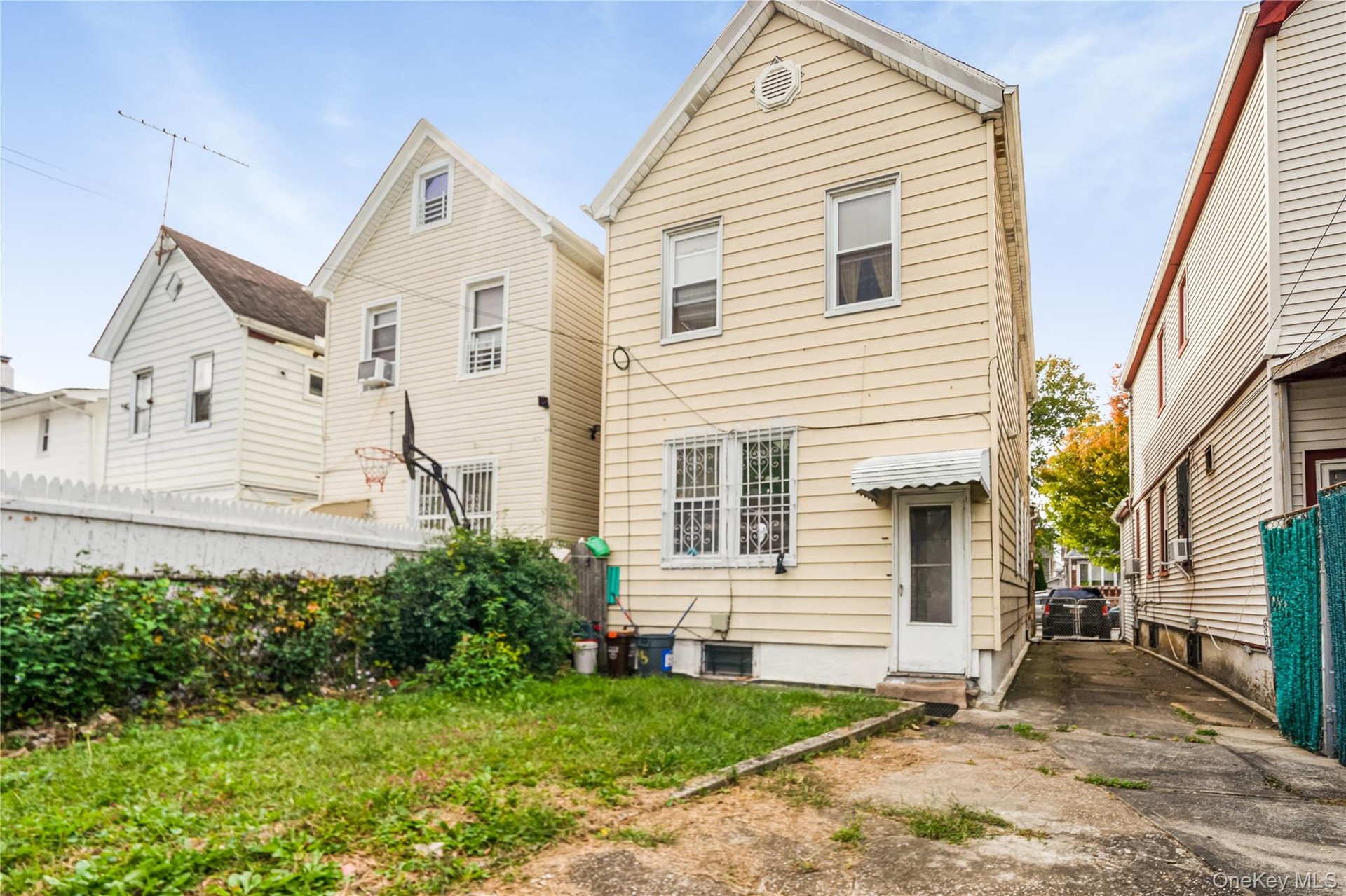 Back of property