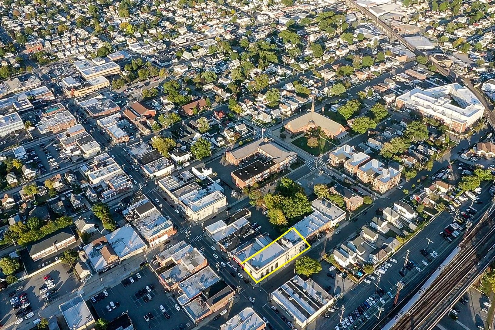 Aerial view of property's location