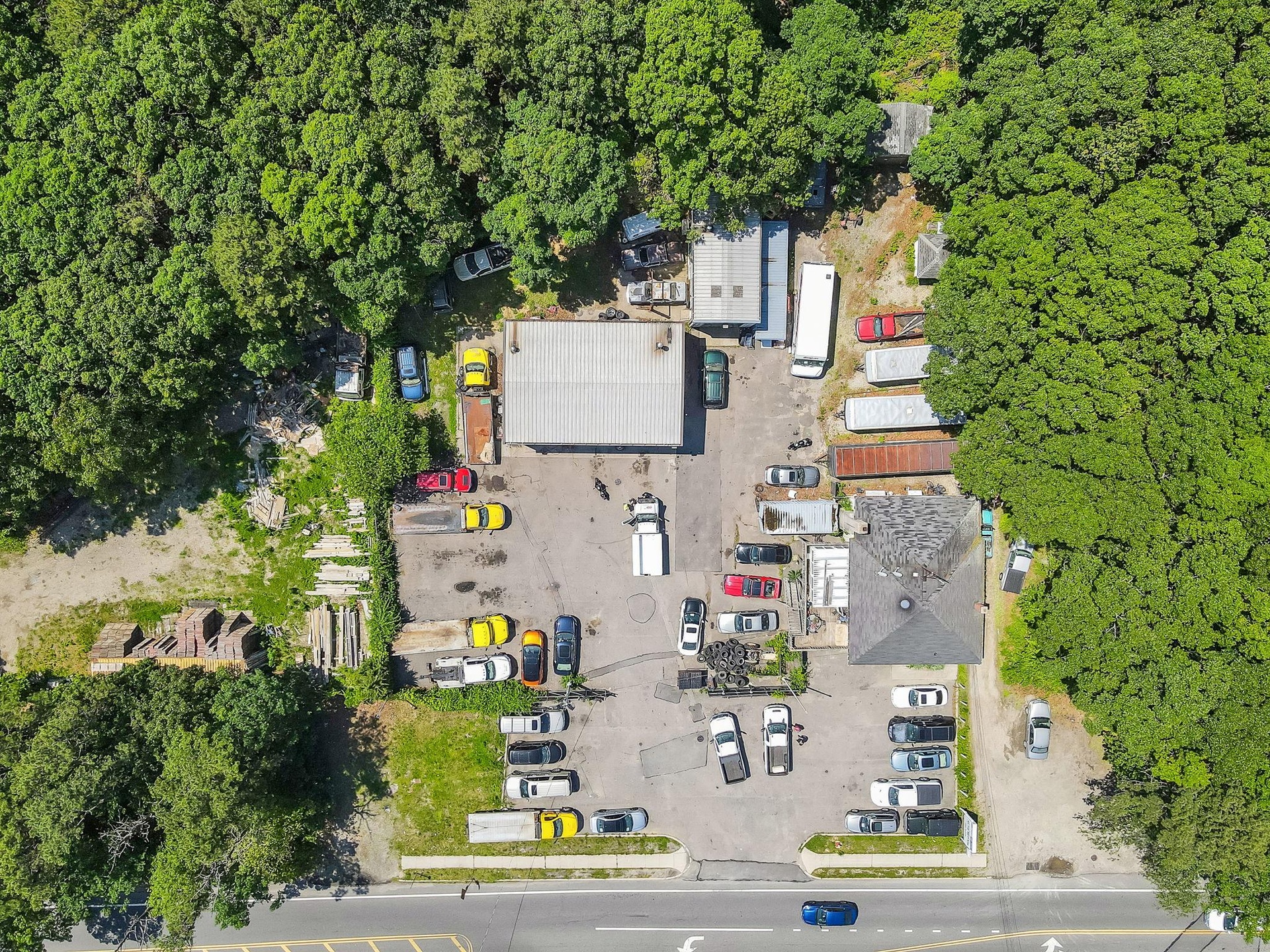 Aerial view of property's location