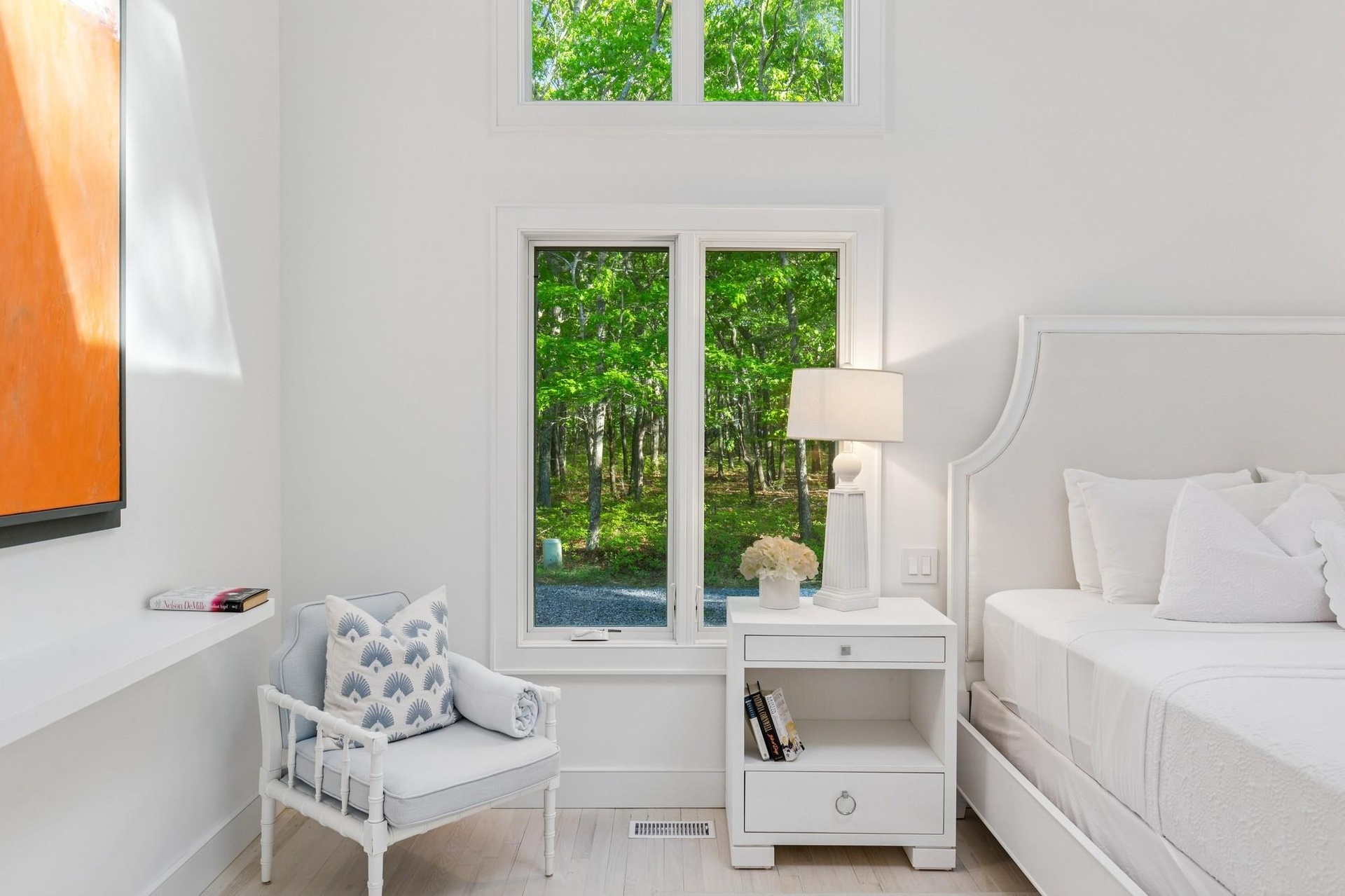 Bedroom with baseboards