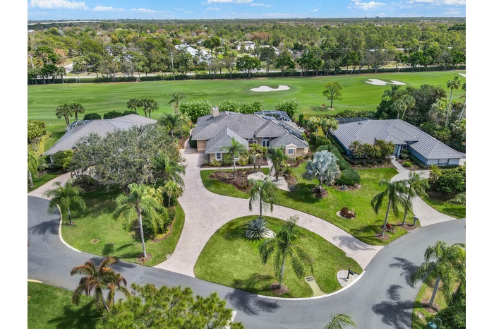 Aerial view of property