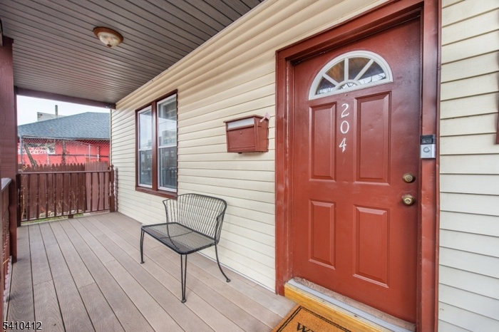 Inviting open front porch