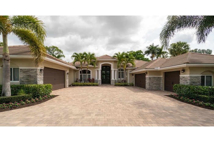 Expansive Driveway to Front Door