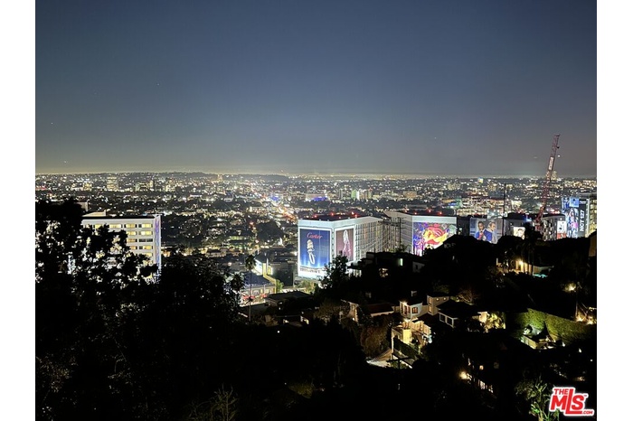 Night time view of the city