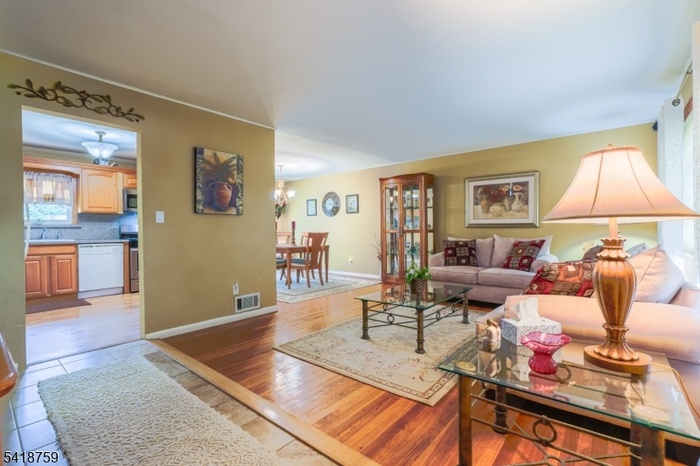 Living, dining kitchen