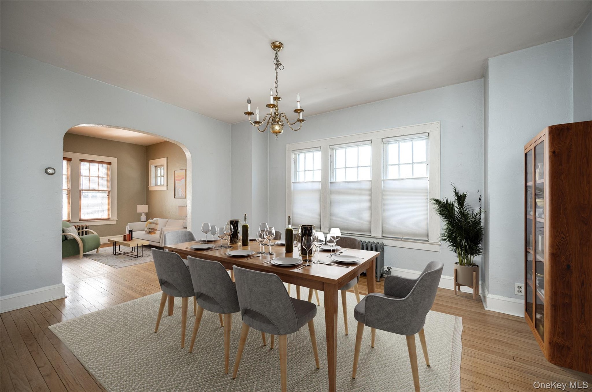 First floor dining room virtual staged