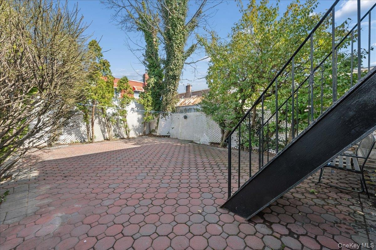 View of patio/backyard