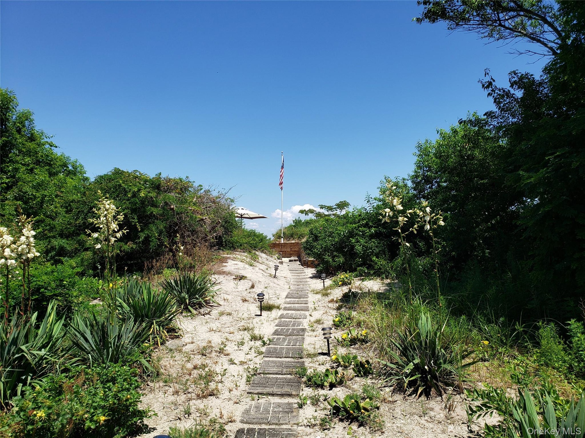 View of yard with stairway