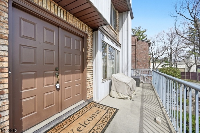 Porch and double door entry