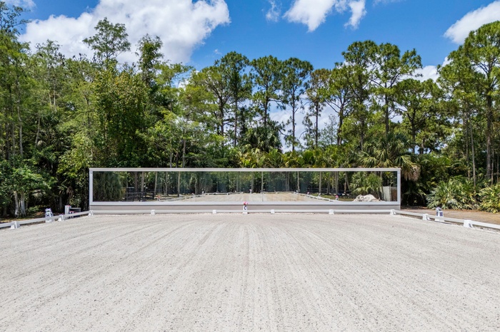 Top of the line Olympic Size Dressage Arena with Ebb & Flow Arena System and ggt footing