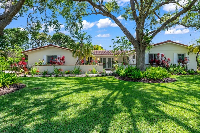 Lush landscaping welcomes you home.