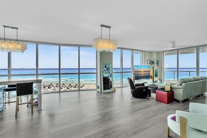 Grand dining/living area with ocean views