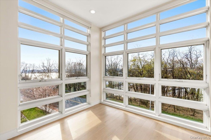 River views from walls of windows