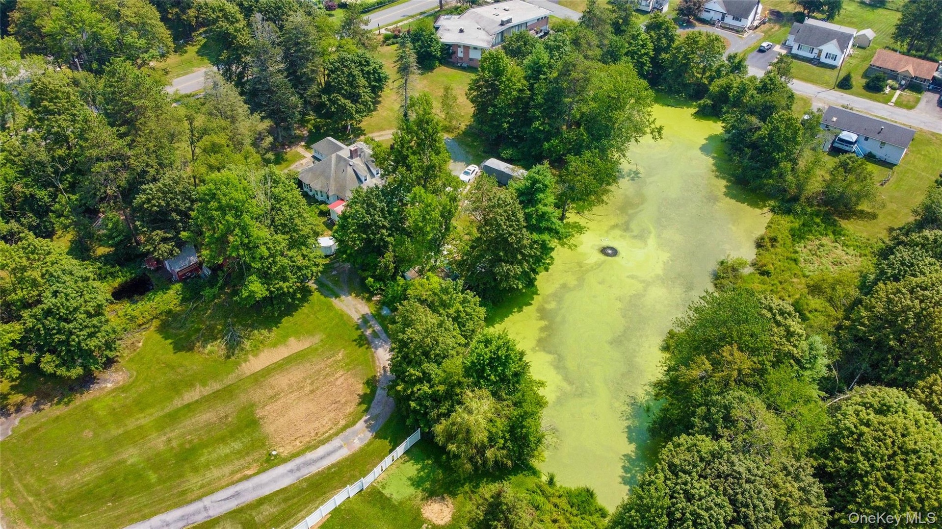 Aerial view of property's location