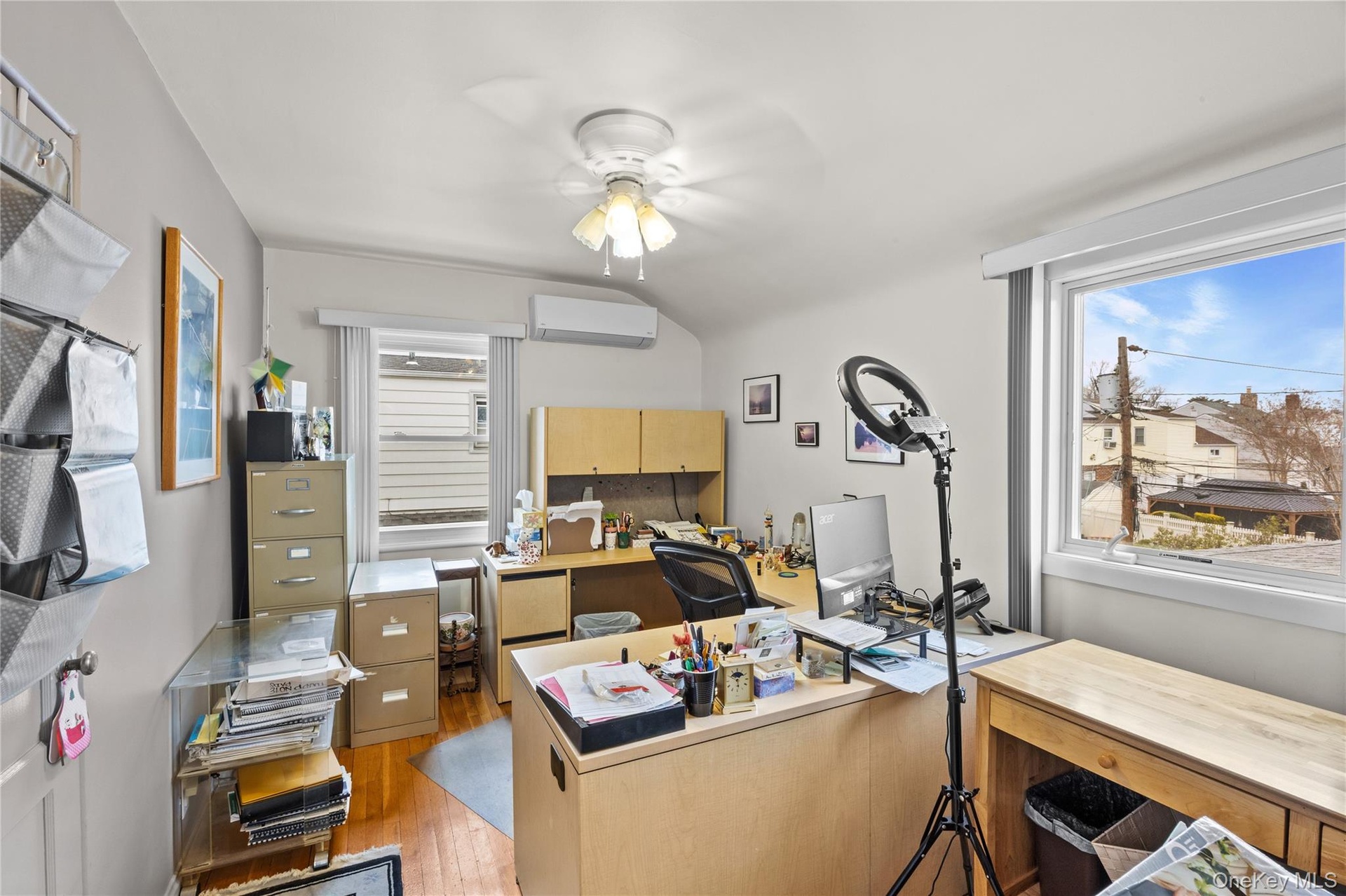 Second floor bedroom being used as an office