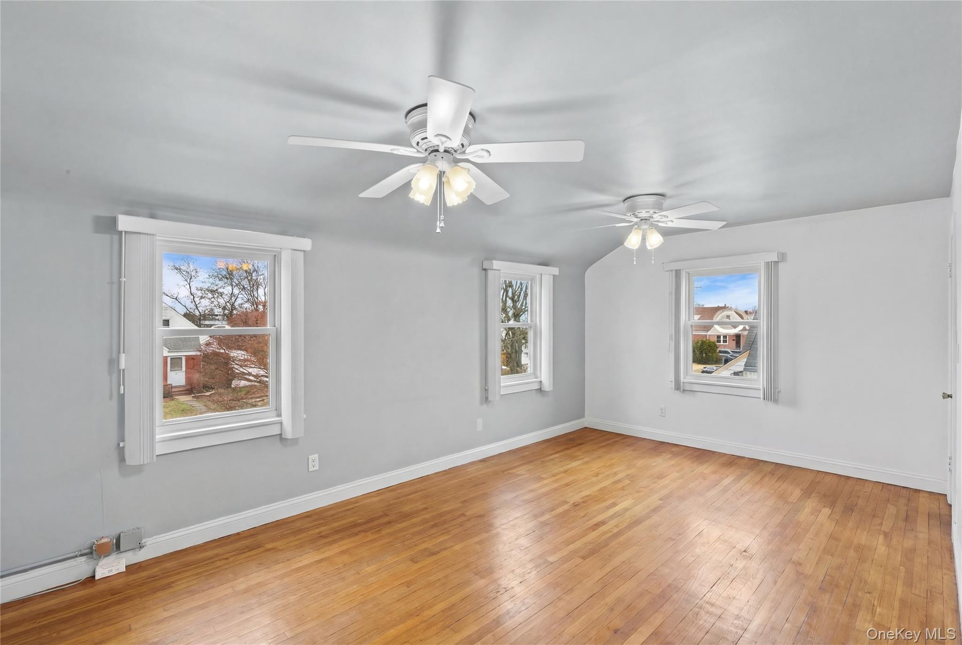 Second floor bedroom with two closets