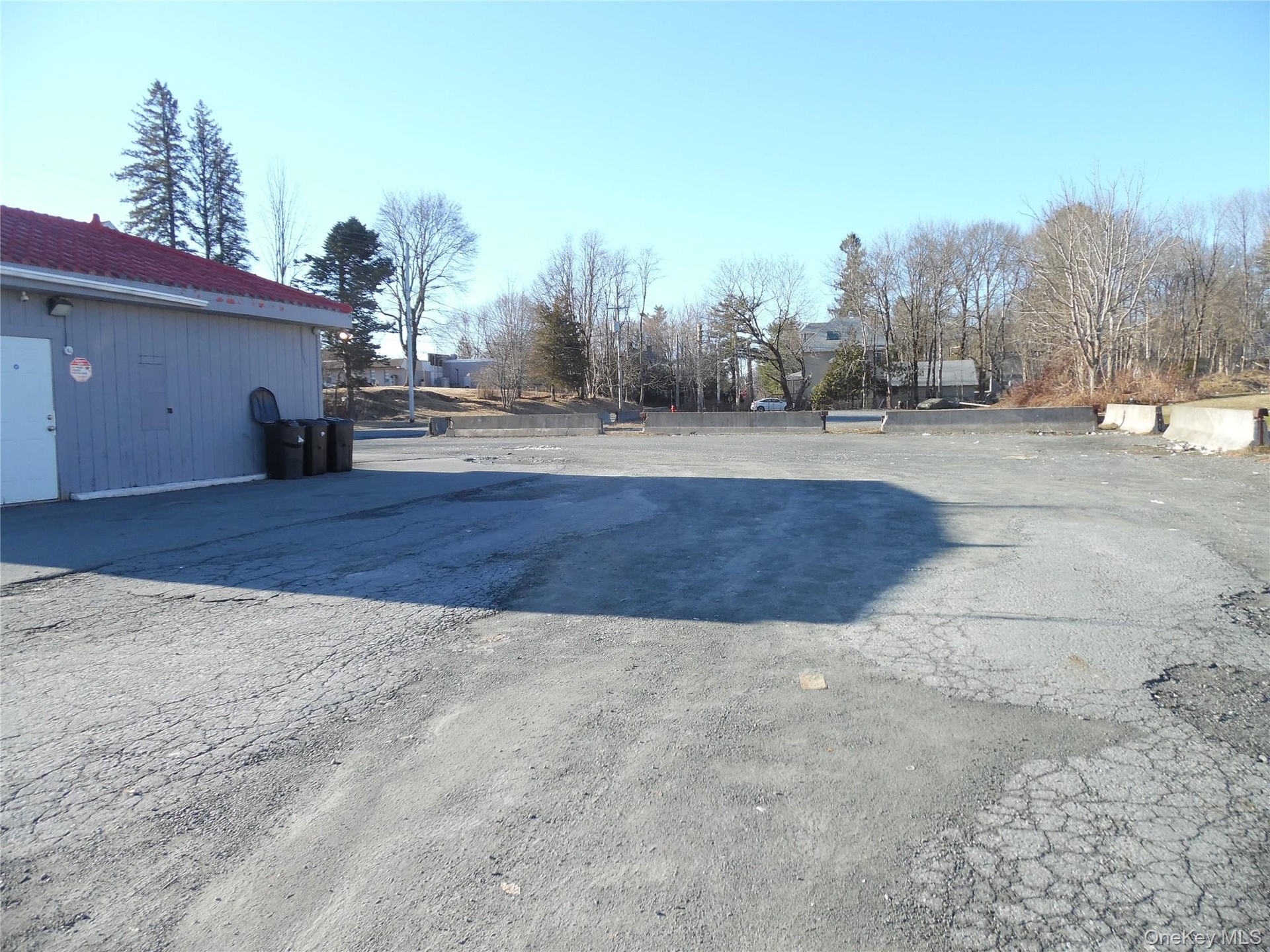 View of asphalt driveway
