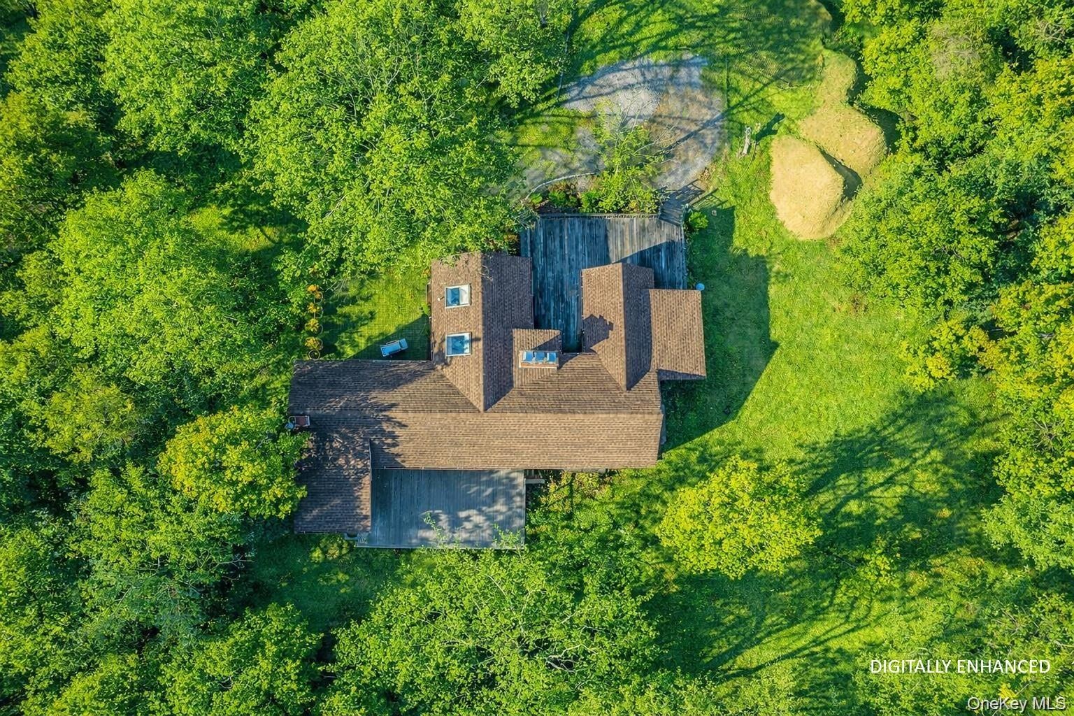 View from above of main building - Digitally Enhanced