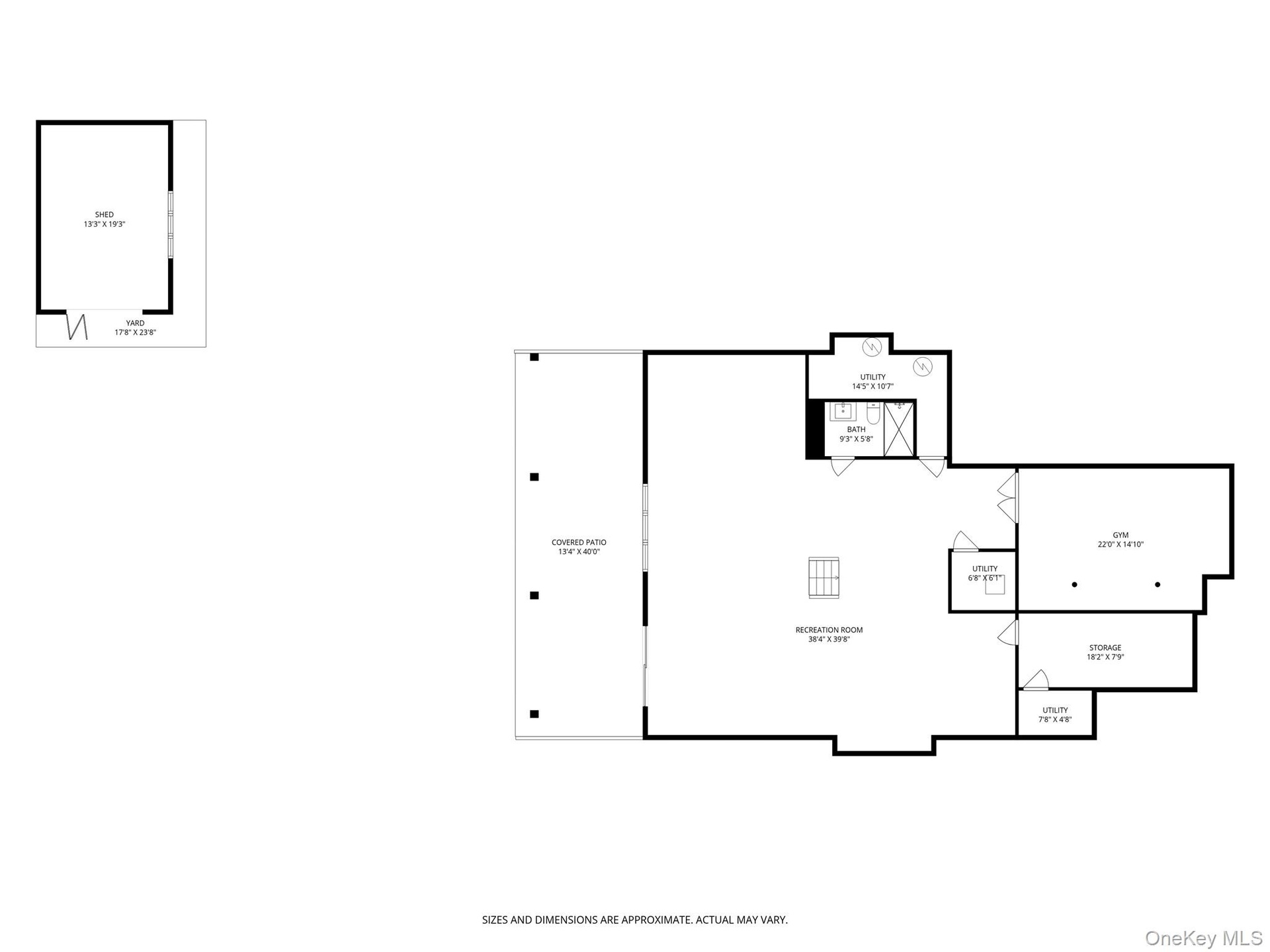 View of 1st Floor  & Shed floor plan
