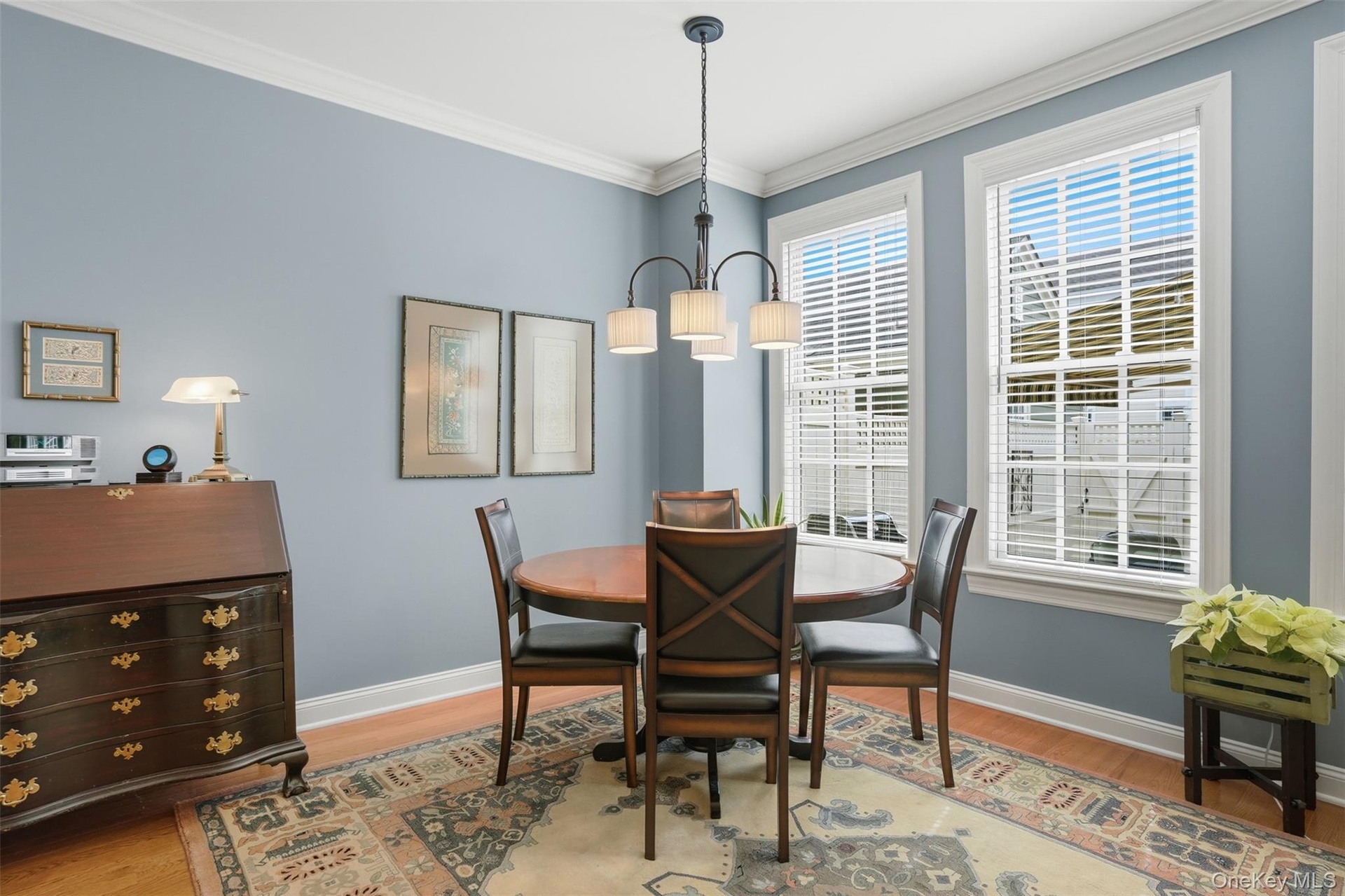 The family room, offering a casual dining area, has wonderful natural daylight.