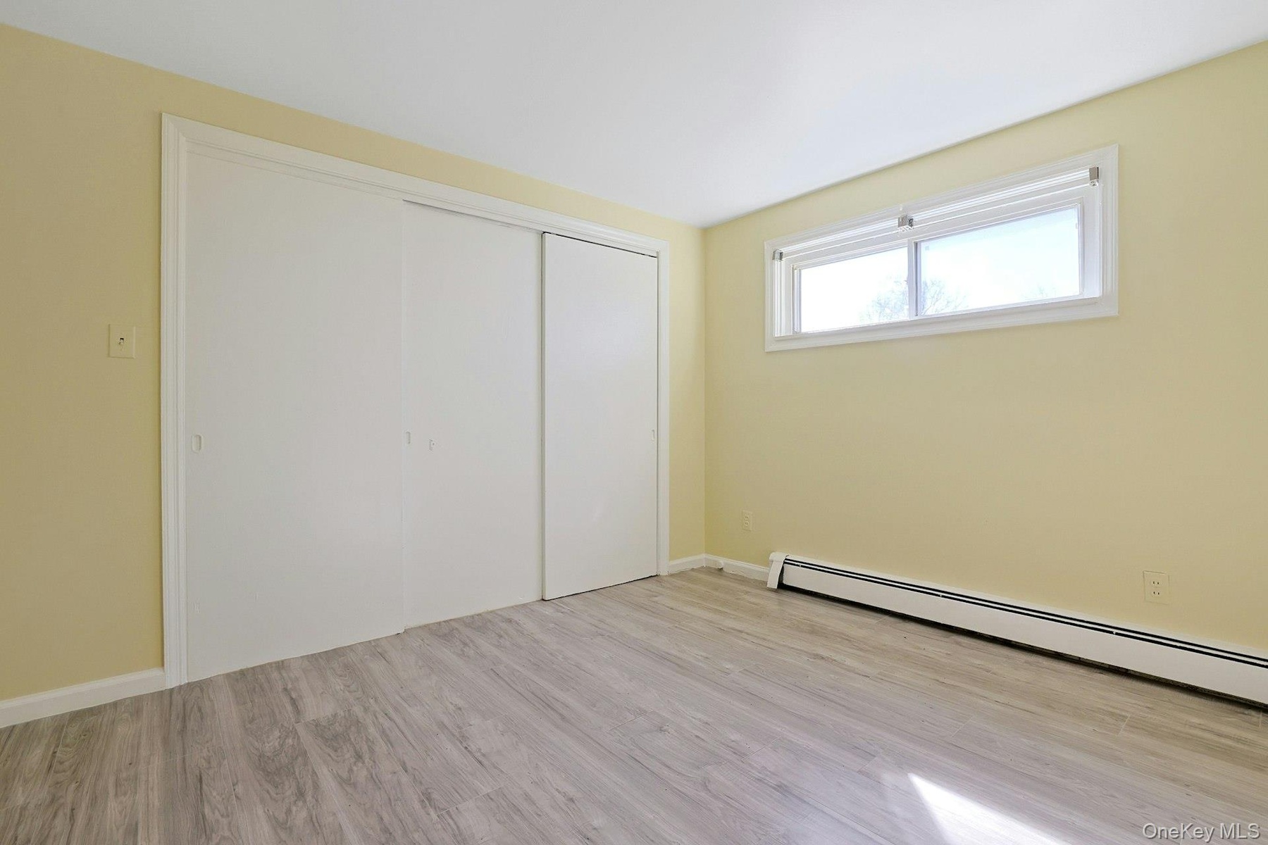 Beautifully finished space, used for storage.