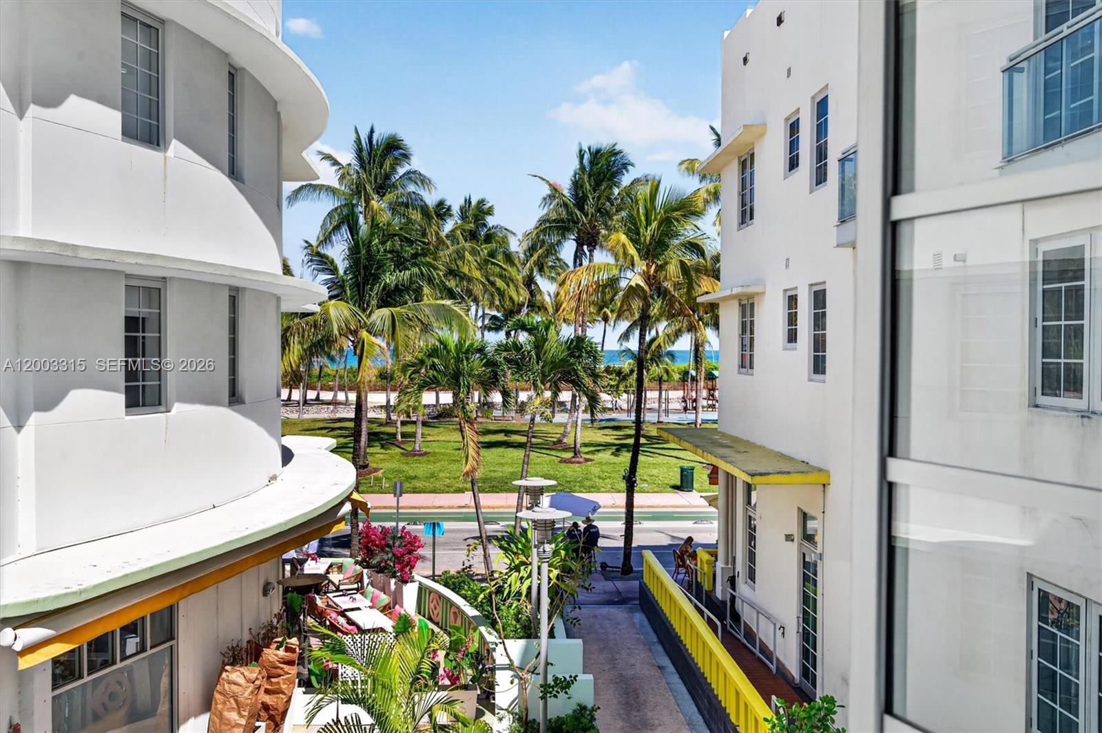 View from living room.