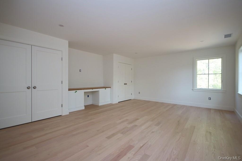 Bedroom has two closets