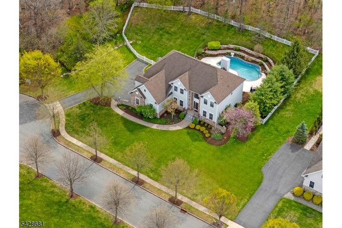Drone shot of property