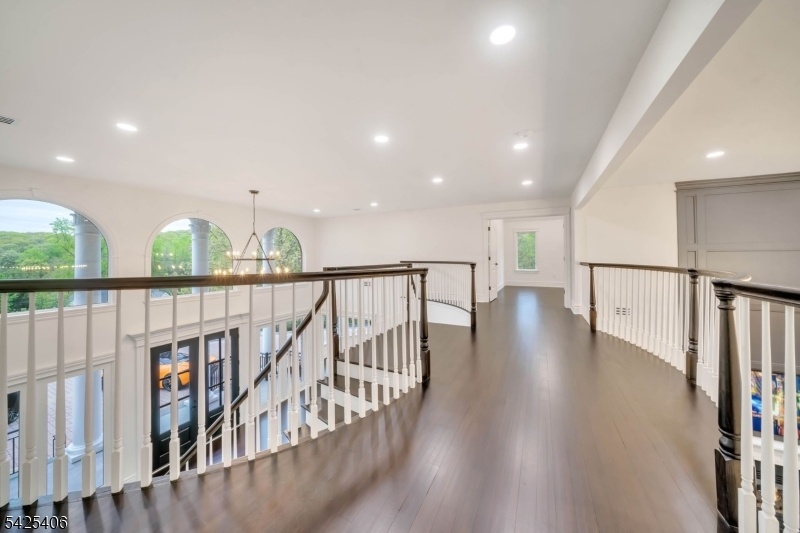 Second floor view of the foyer