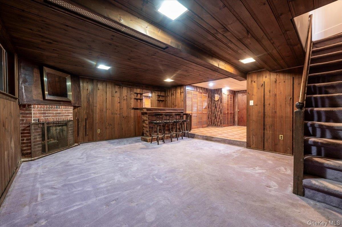 Recreation Room in Basement with Bar