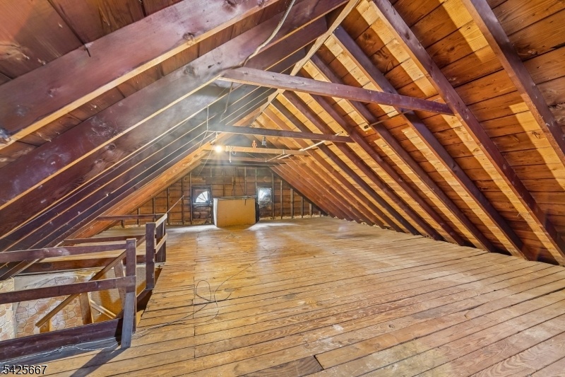 Unfinished attic