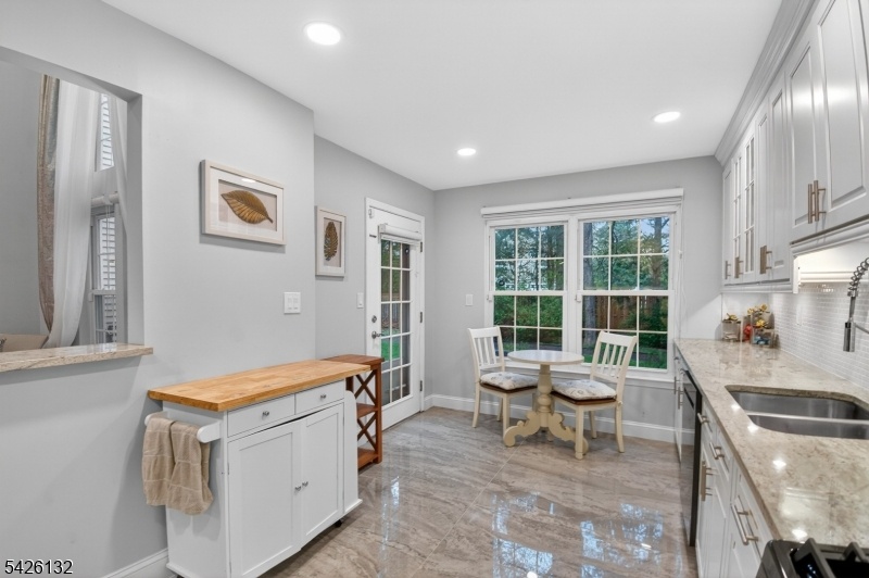 Kitchen with Backyard walkout