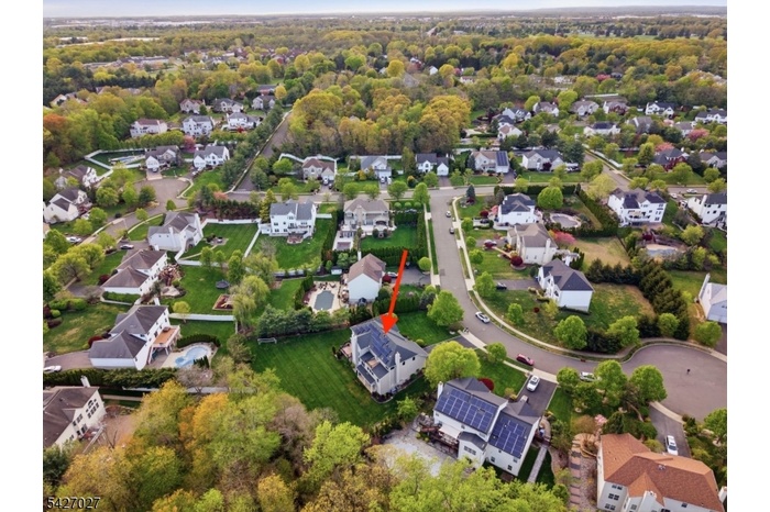 Ariel view: Cul-de-sac street