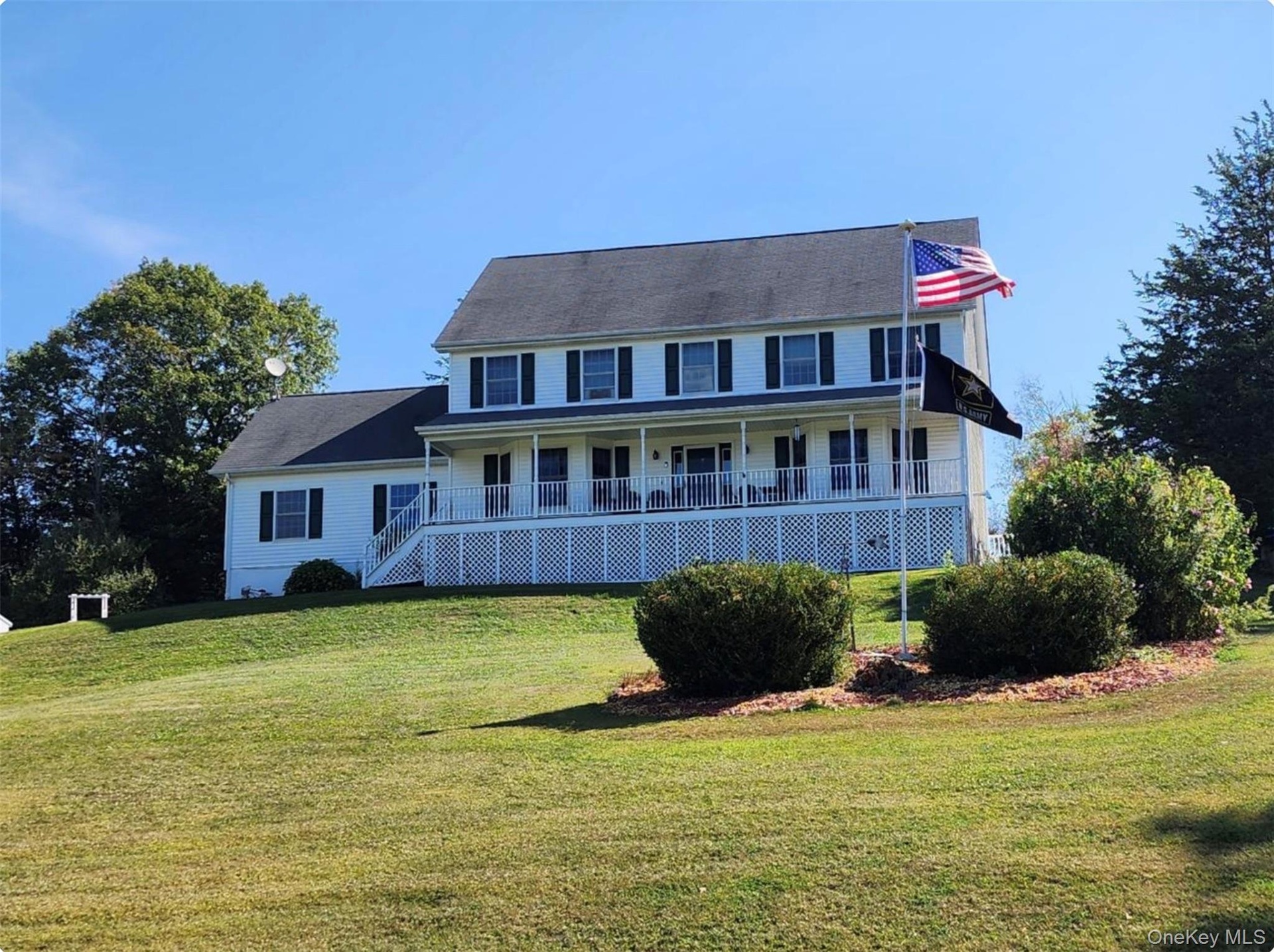 Sprawling front yard