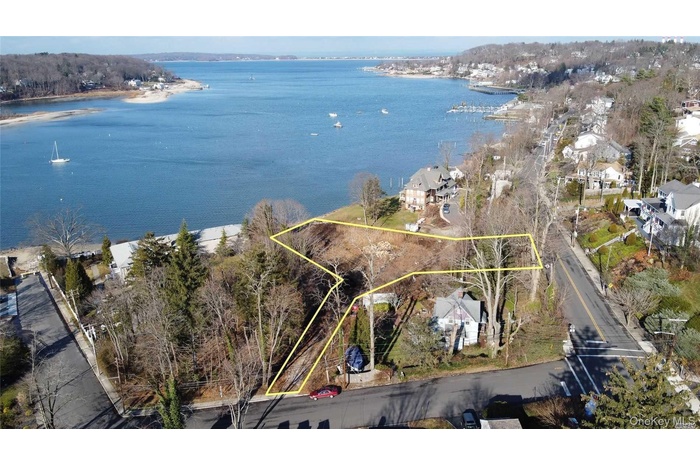 Expansive waterfront property featuring a cleared building envelope on Northport Harbor with easy access to Northport Bay and Long Island Sound.