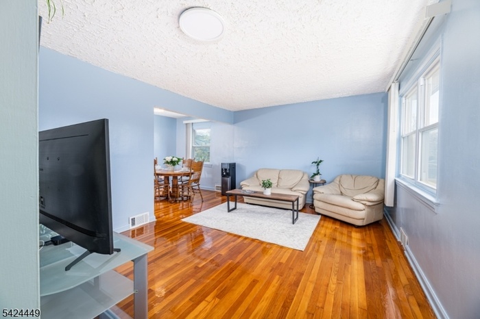 Gleaming hardwood floors