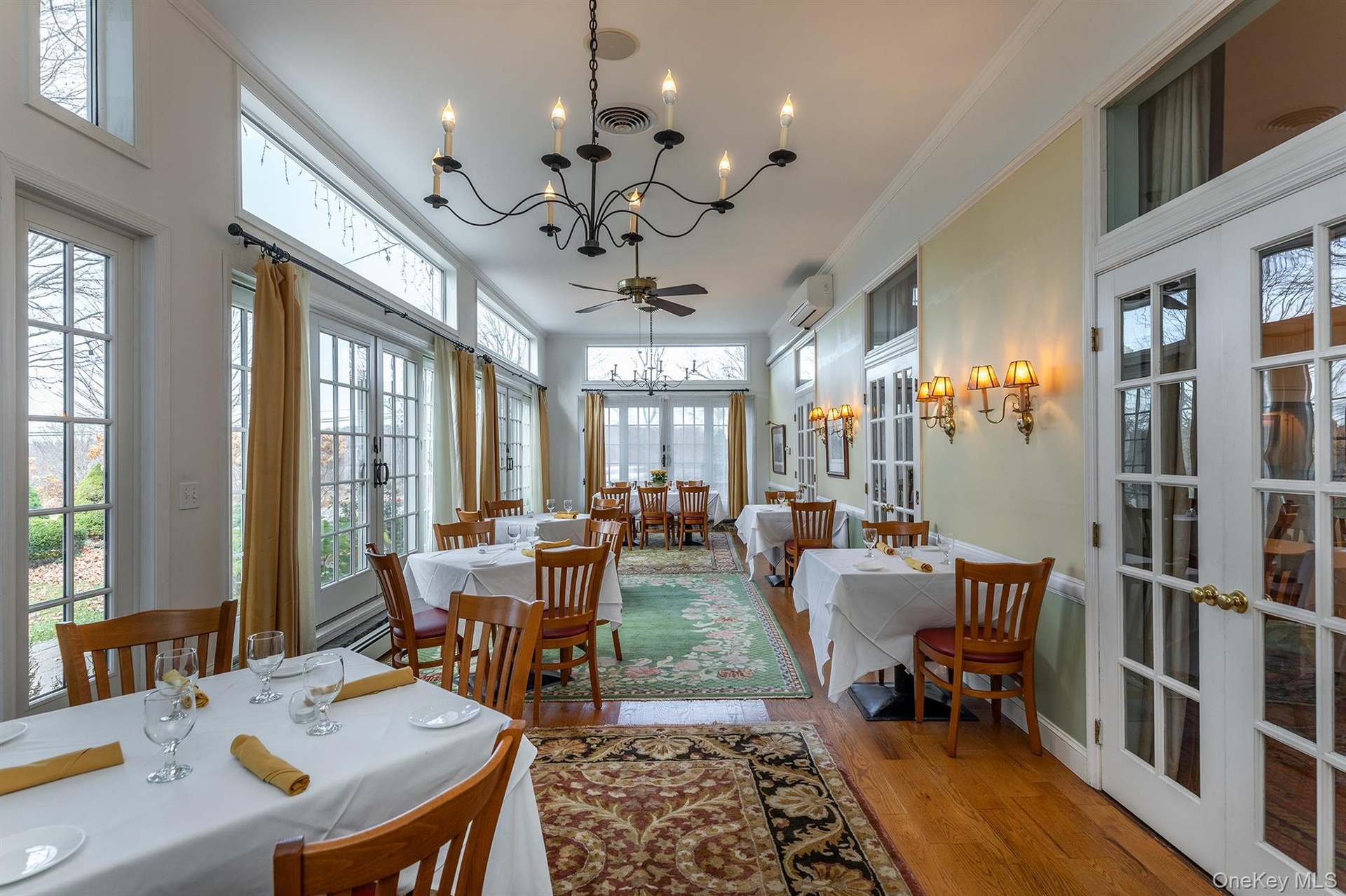 Light filled dining area