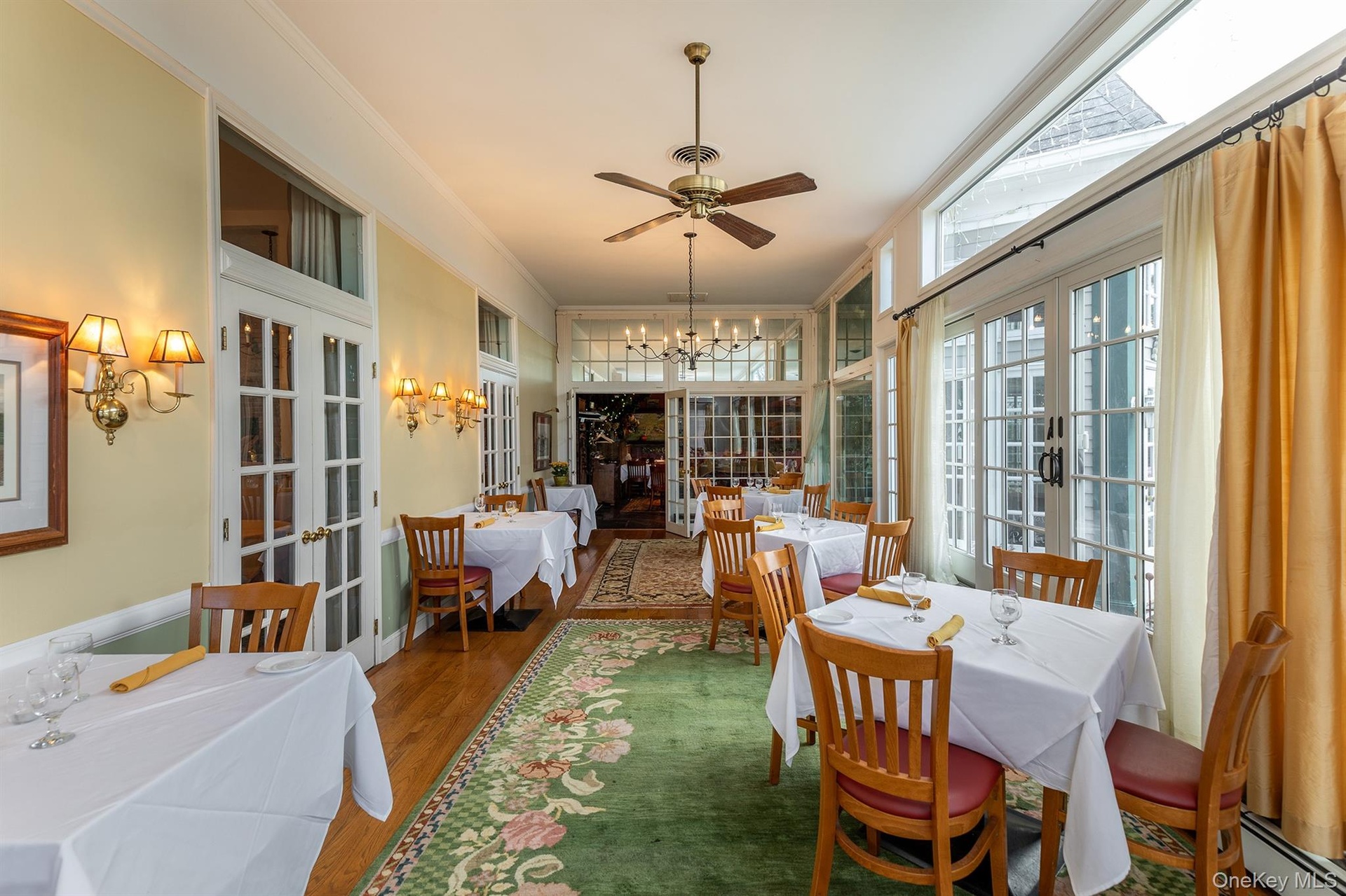 Light filled dining area