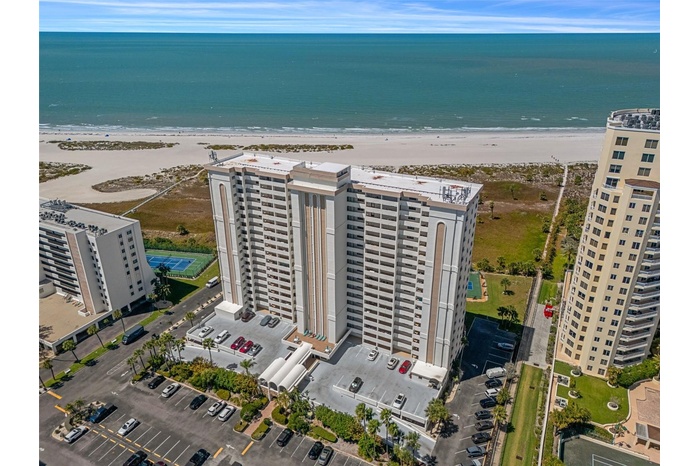 Welcome to Landmark Tower One!  Beautiful beachfront residences! Front of building faces East.